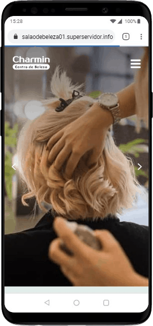 Modelo de site para salões de beleza, barbearias, cabeleireiros, manicures e depiladores